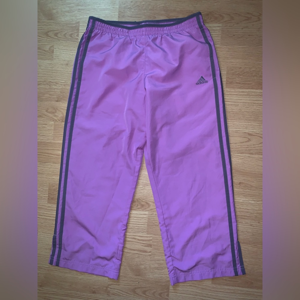Adidas purple track pants